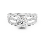 6.4 Carat Fancy Band Moissanite Ring