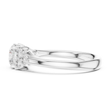 1.3 Carat Fancy Round Cut Moissanite Ring