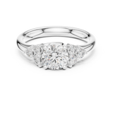 1.3 Carat Fancy Round Cut Moissanite Ring
