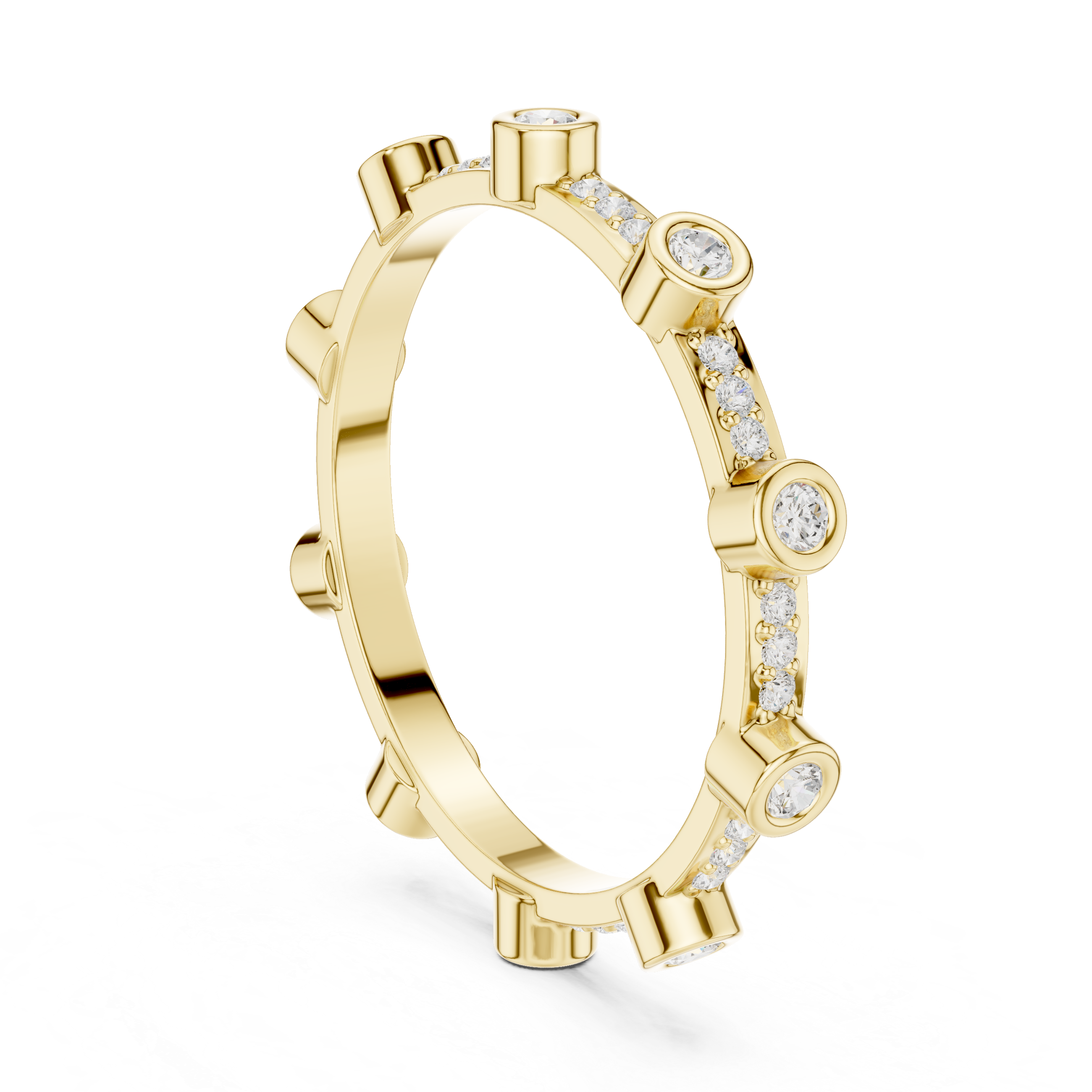 2.7 mm Cartier Inspired Moissanite Band