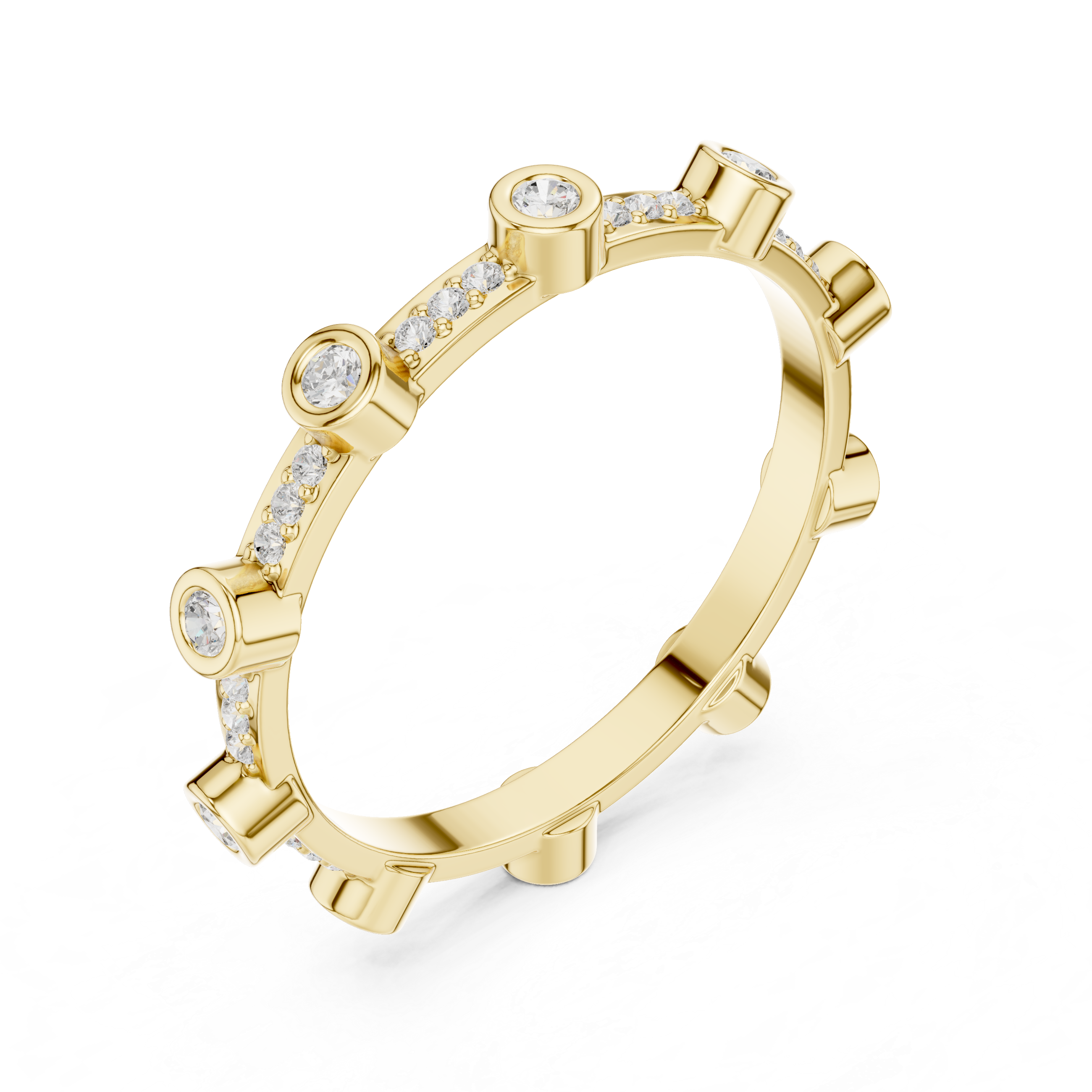 2.7 mm Cartier Inspired Moissanite Band