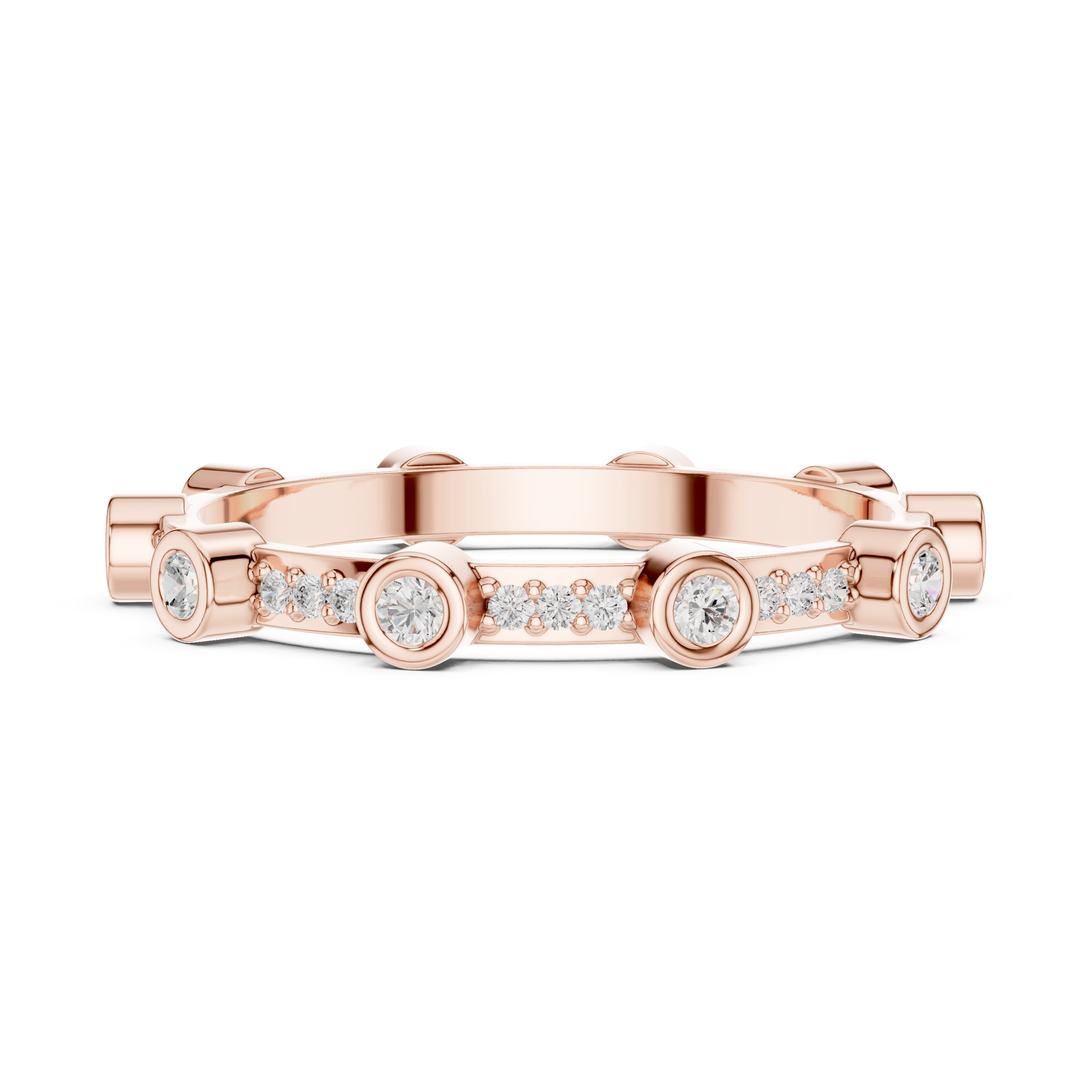 2.7 mm Cartier Inspired Moissanite Band