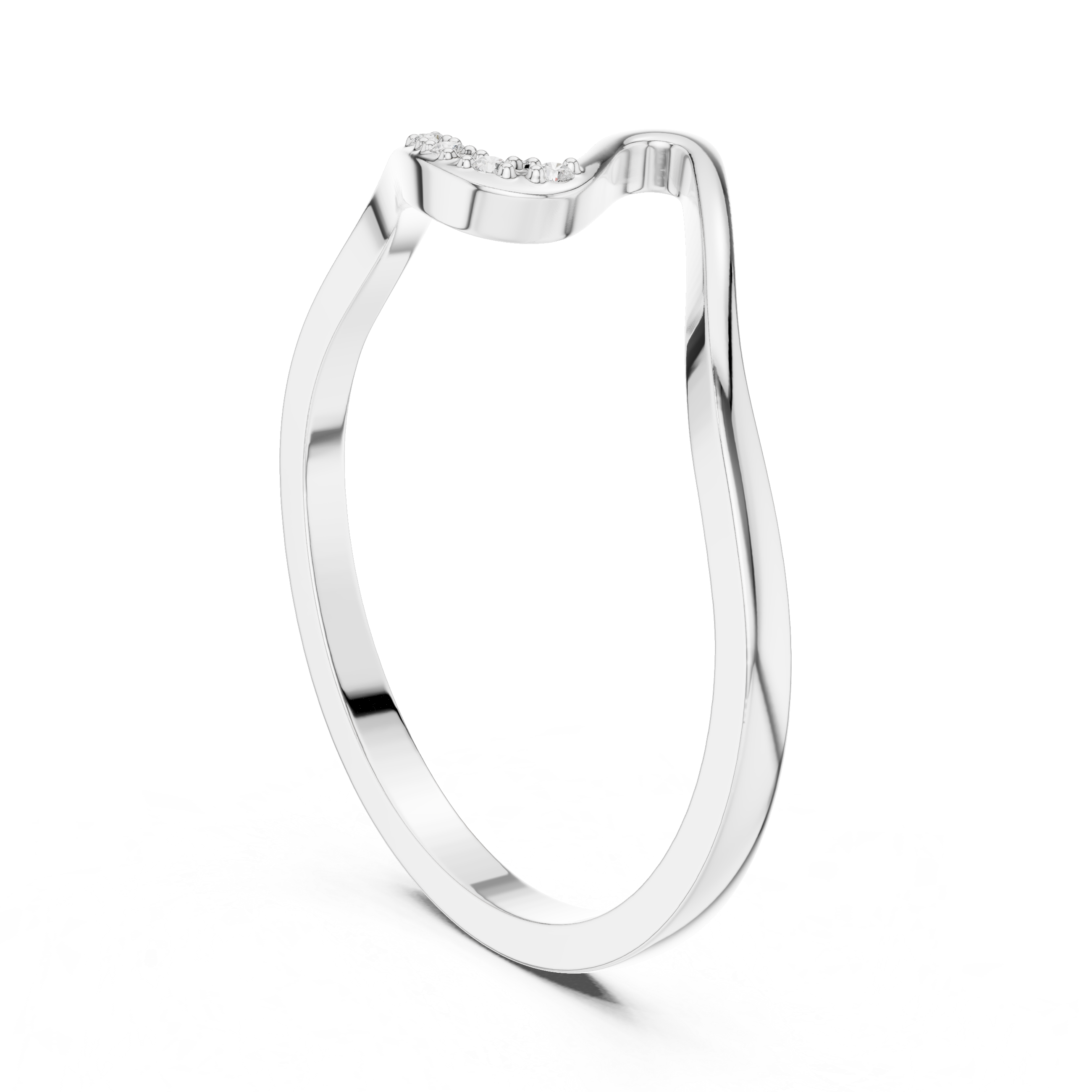 1.6 mm Elegant Moissanite Ring