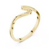 1.6 mm Elegant Moissanite Ring