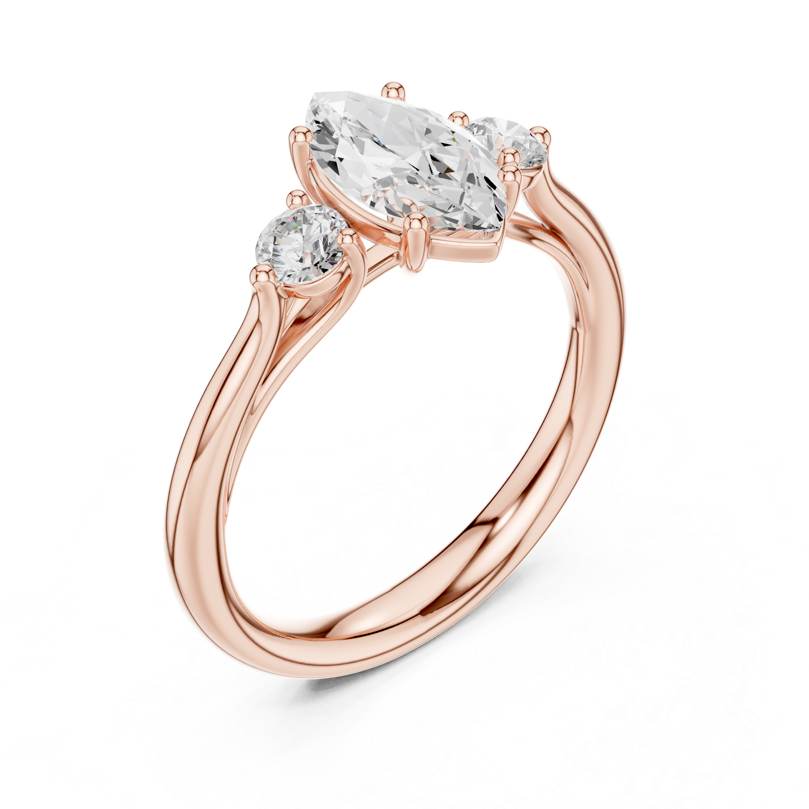 1.2 Carat Marquise Cut Moissanite Ring