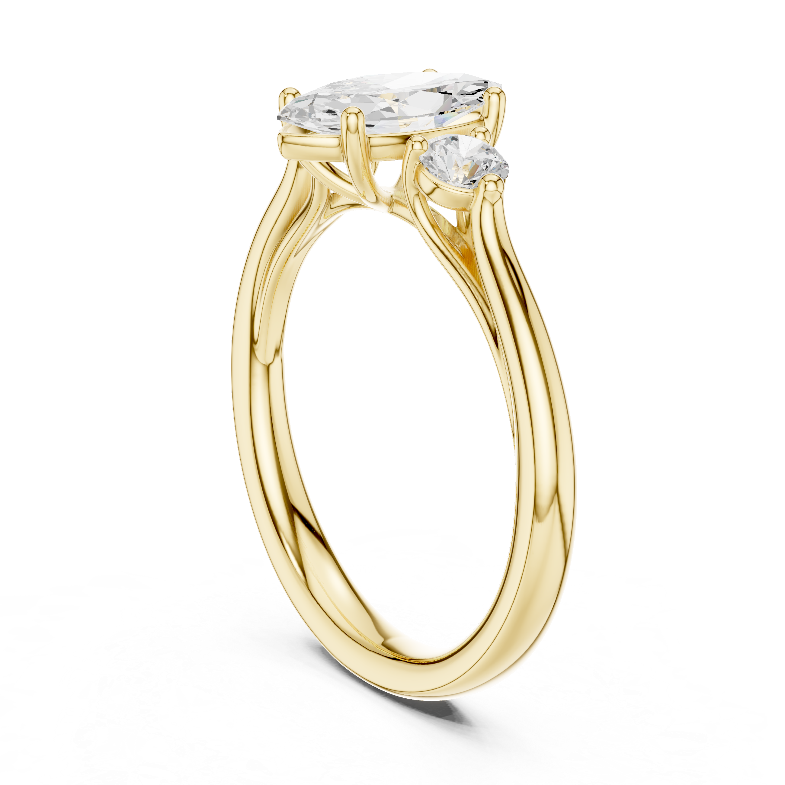 1.2 Carat Marquise Cut Moissanite Ring