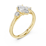1.2 Carat Marquise Cut Moissanite Ring