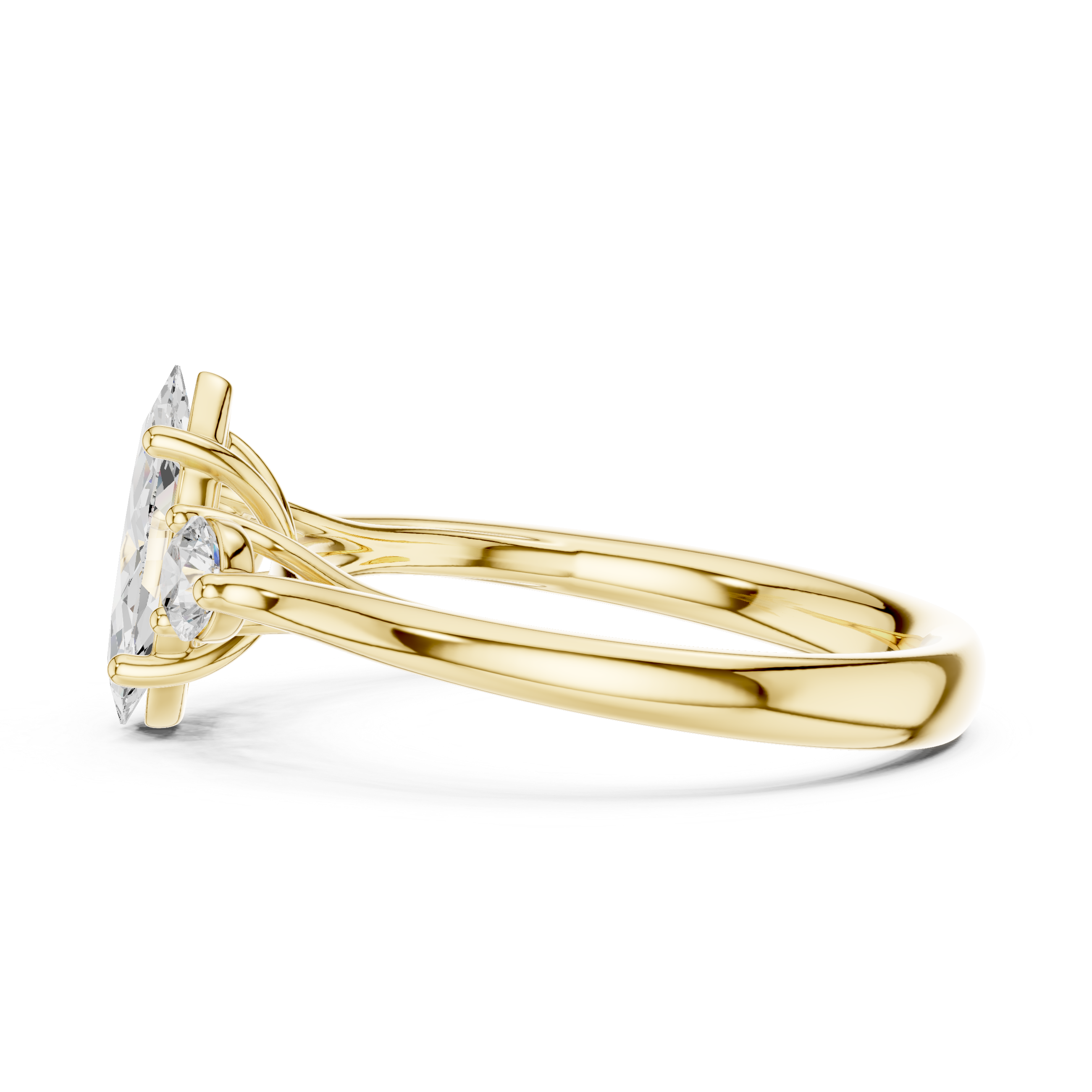 1.2 Carat Marquise Cut Moissanite Ring