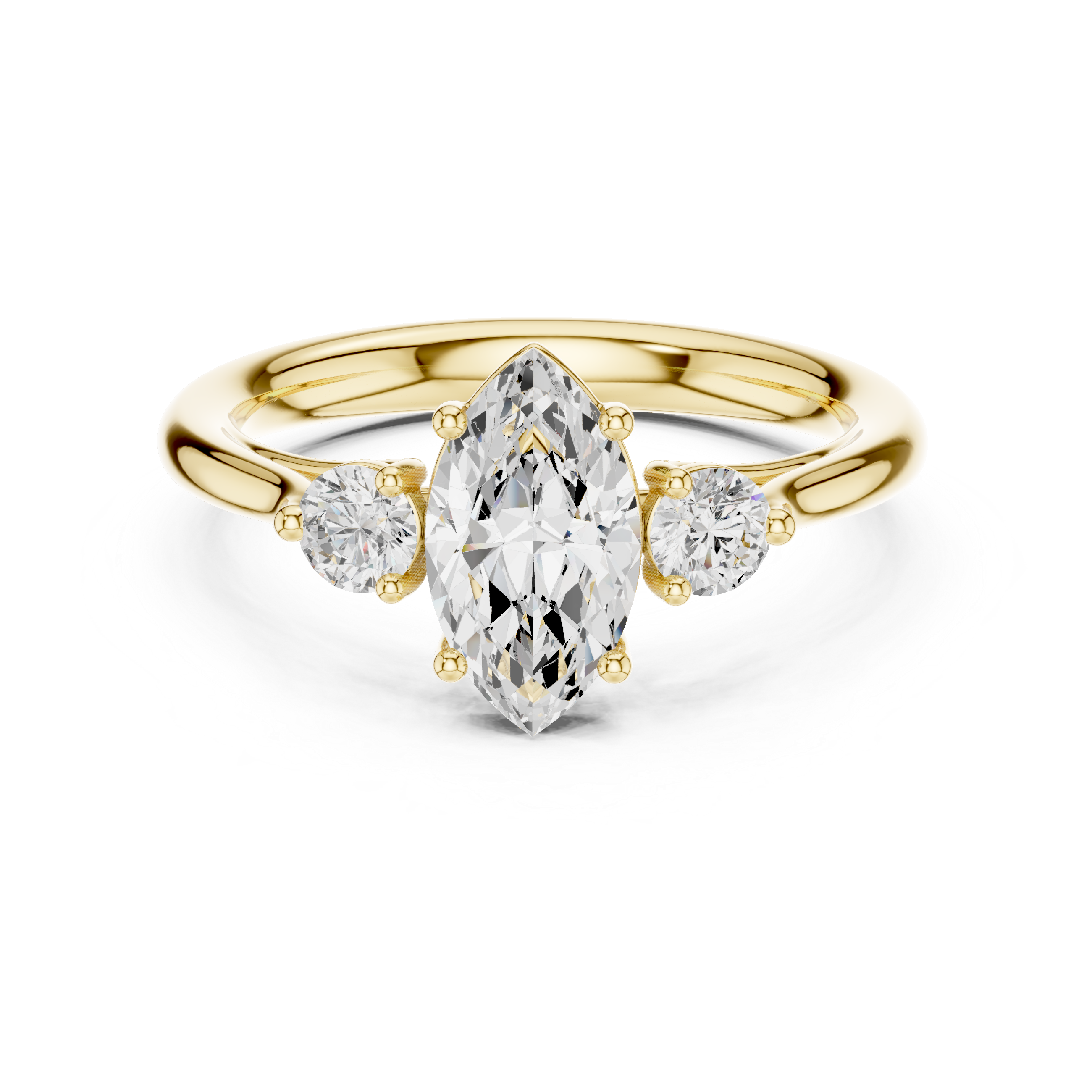 1.2 Carat Marquise Cut Moissanite Ring