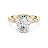 2.2 Carat Oval Cut Moissanite Ring