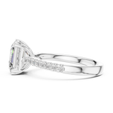 2.3 Carat Emerald Cut Lux Band Moissanite Ring