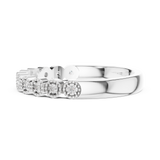 2.5 mm Round cut Moissanite Band