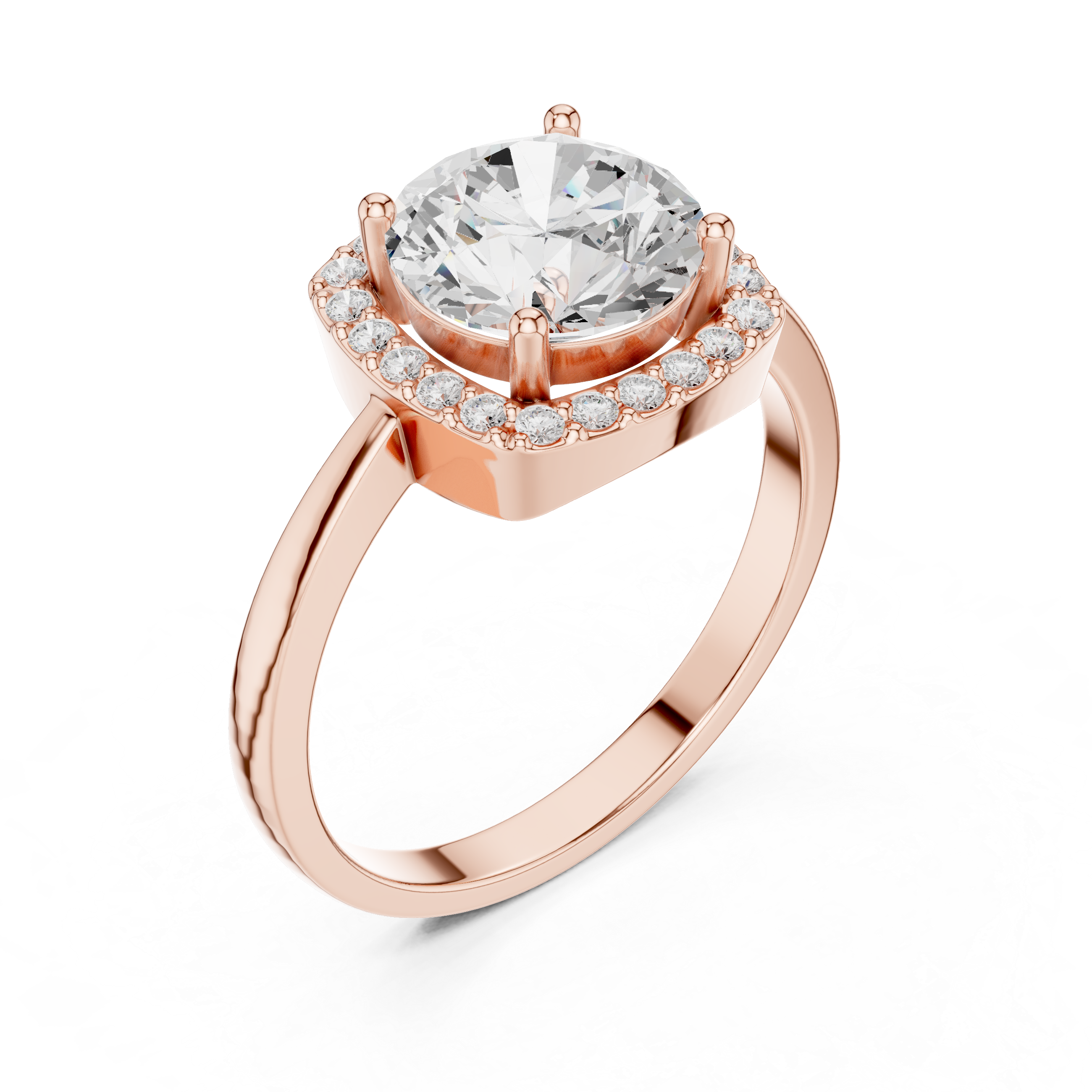 2.2 Carat Fancy Moissanite Ring