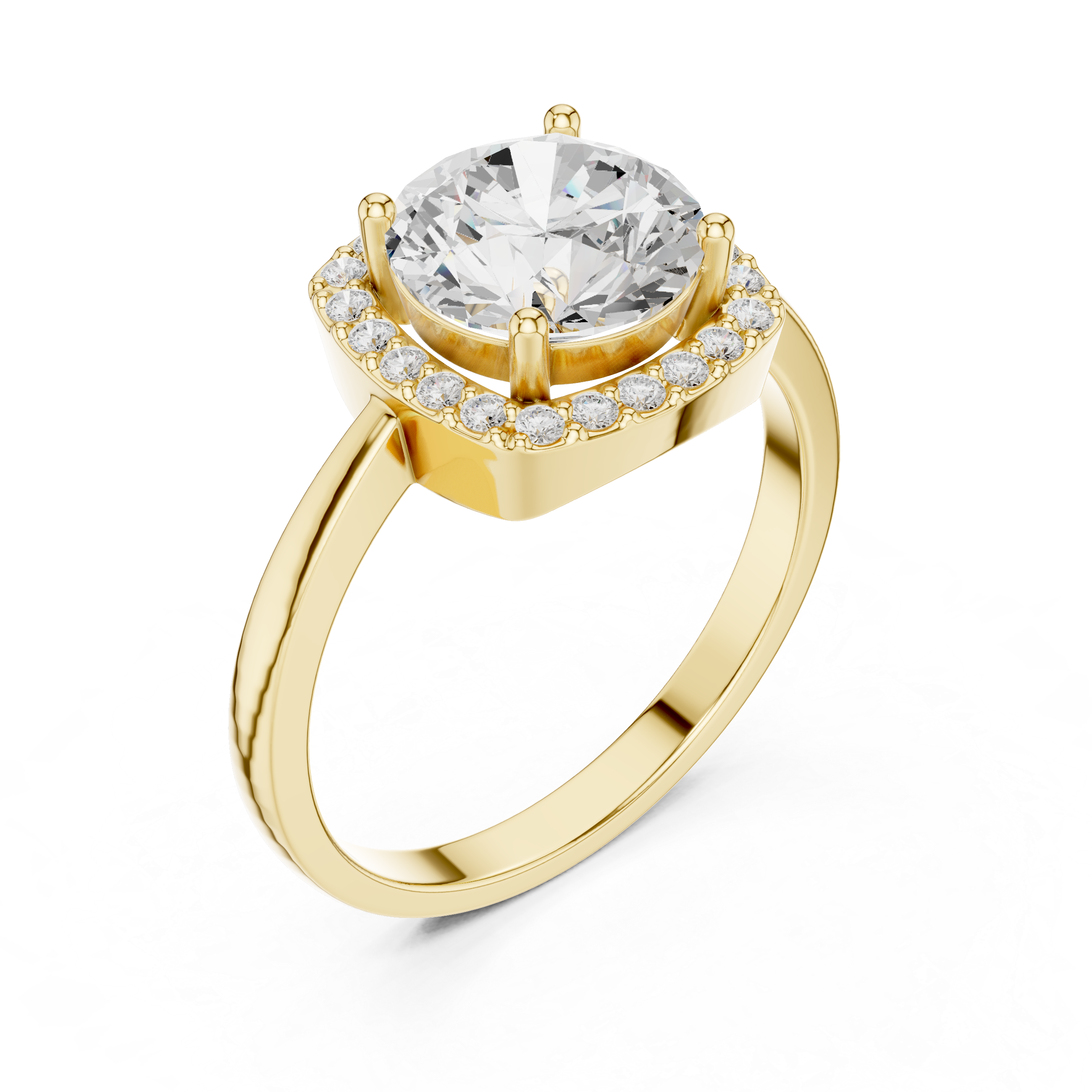 2.2 Carat Fancy Moissanite Ring