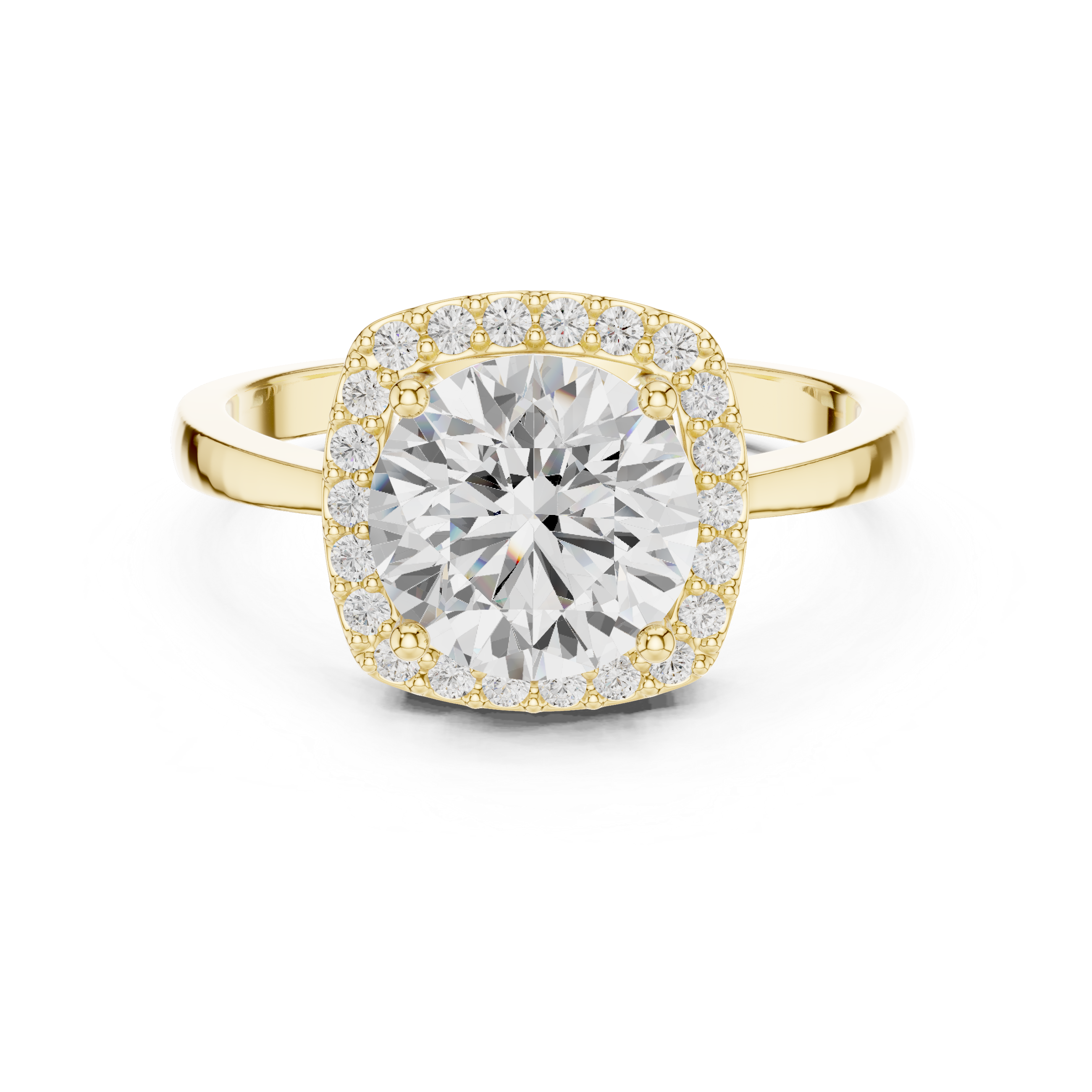 2.2 Carat Fancy Moissanite Ring