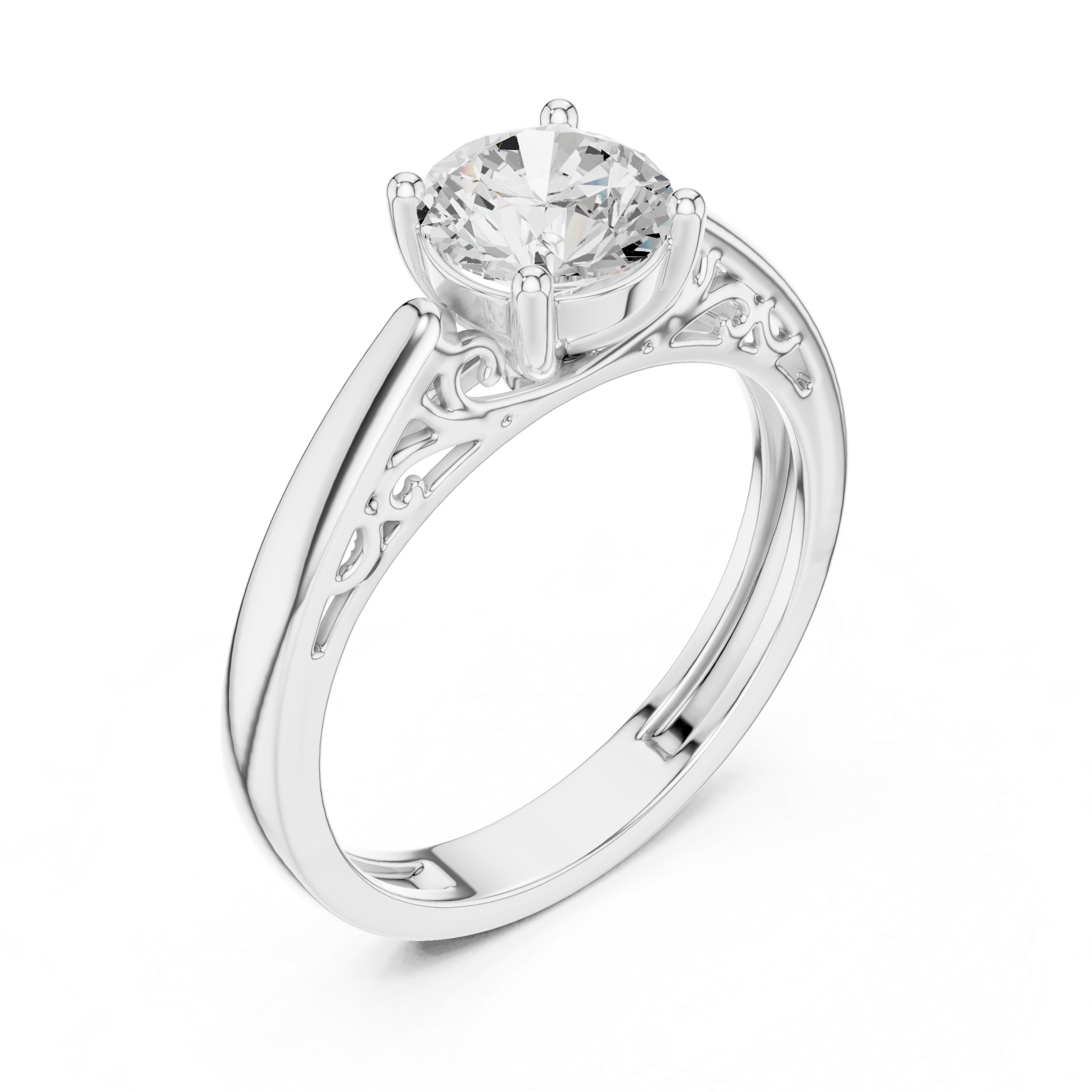 1.3 Carat Designer Moissanite Ring