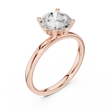 2.1 Carat Elegant Round Cut Moissanite Ring