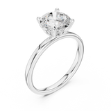 2.1 Carat Elegant Round Cut Moissanite Ring