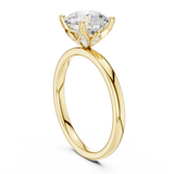 2.1 Carat Elegant Round Cut Moissanite Ring