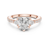 1.9 Carat Heart Cut Moissanite Ring