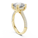 4.2 Carat Exquisite Cushion Cut Moissanite Ring