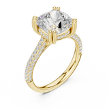 4.2 Carat Exquisite Cushion Cut Moissanite Ring