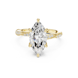 2.5 Carat Exquisite Marquise Cut Moissanite Ring