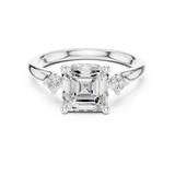 1.9 Carat Asscher Cut Moissanite Ring