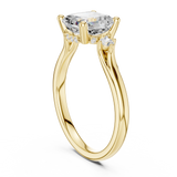 1.9 Carat Asscher Cut Moissanite Ring