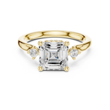 1.9 Carat Asscher Cut Moissanite Ring