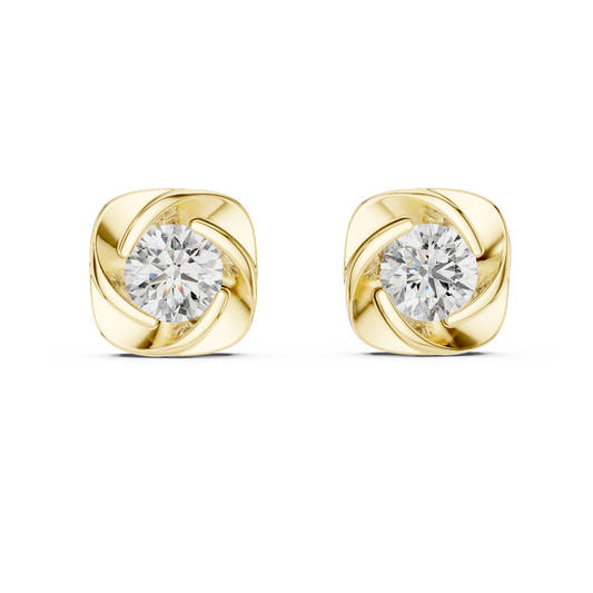 1.8 Carat Fancy Round Cut Moissanite Earrings