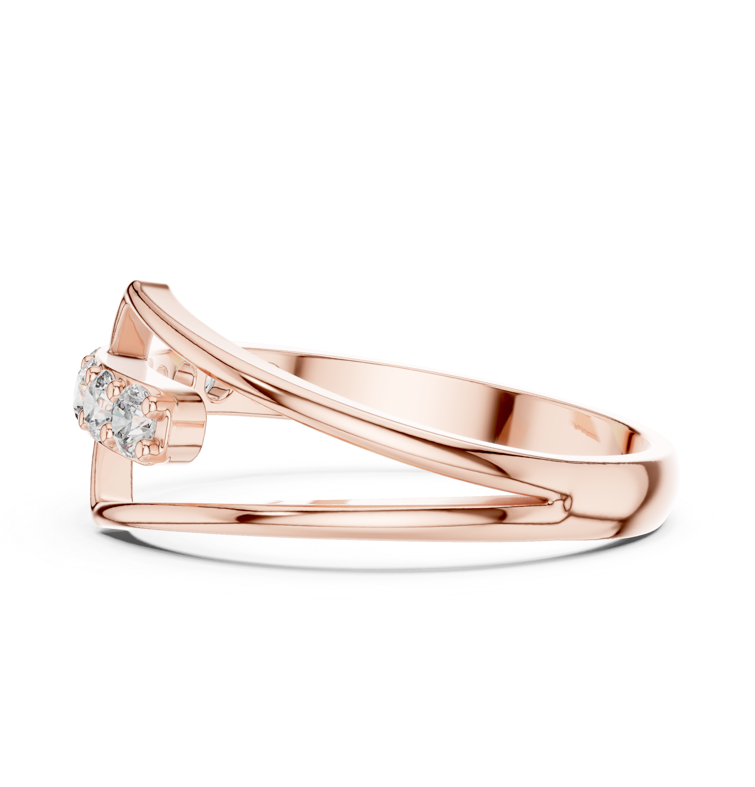 2.5 mm & 8.16 mm Designer Moissanite Ring
