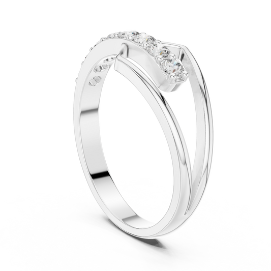 2.5 mm & 8.16 mm Designer Moissanite Ring