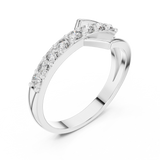 2.5 mm & 8.16 mm Designer Moissanite Ring