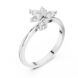 0.26 Carat Marquise Cut Moissanite Ring
