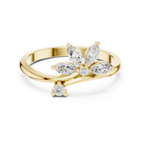 0.26 Carat Marquise Cut Moissanite Ring
