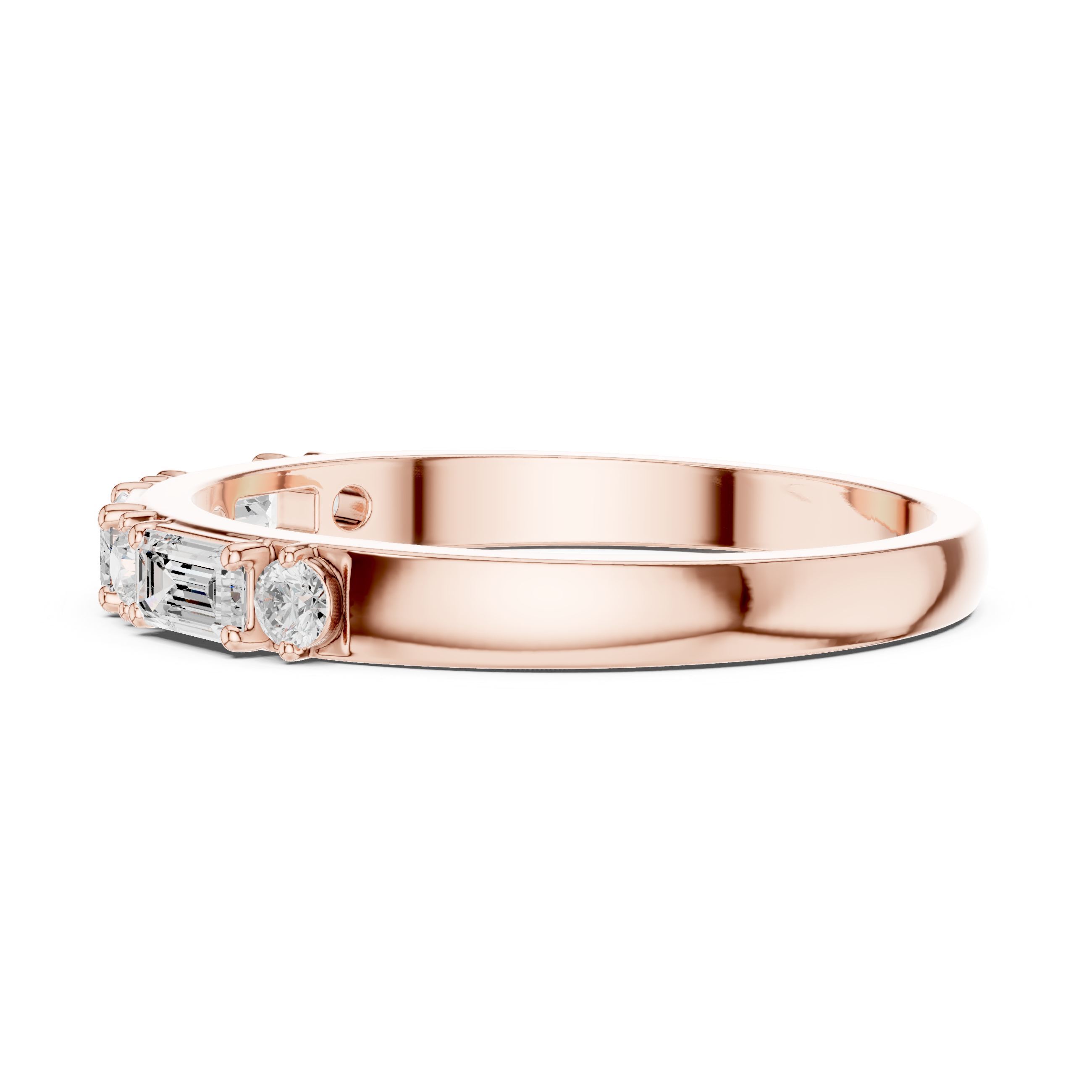 1.9 mm Fancy Moissanite Band