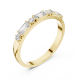 1.9 mm Fancy Moissanite Band