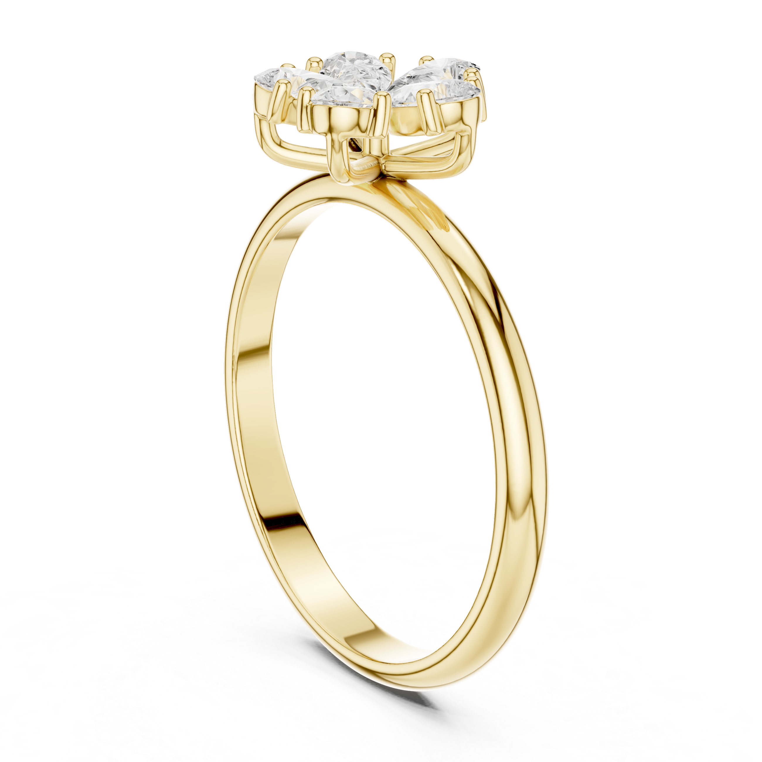 0.46 Carat Louis Vuitton Inspired Fine Moissanite Ring