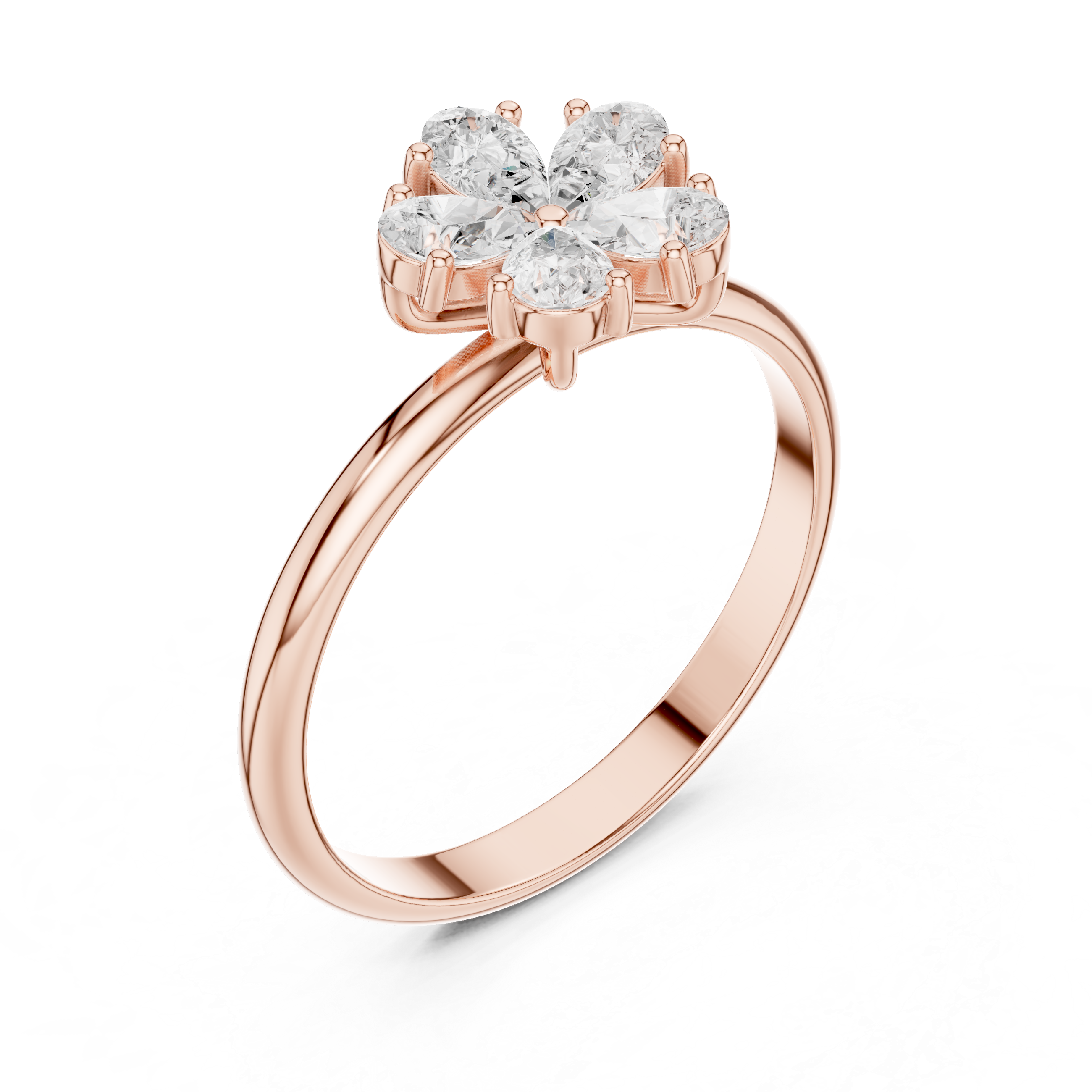 0.46 Carat Louis Vuitton Inspired Fine Moissanite Ring