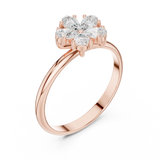 0.46 Carat Louis Vuitton Inspired Fine Moissanite Ring