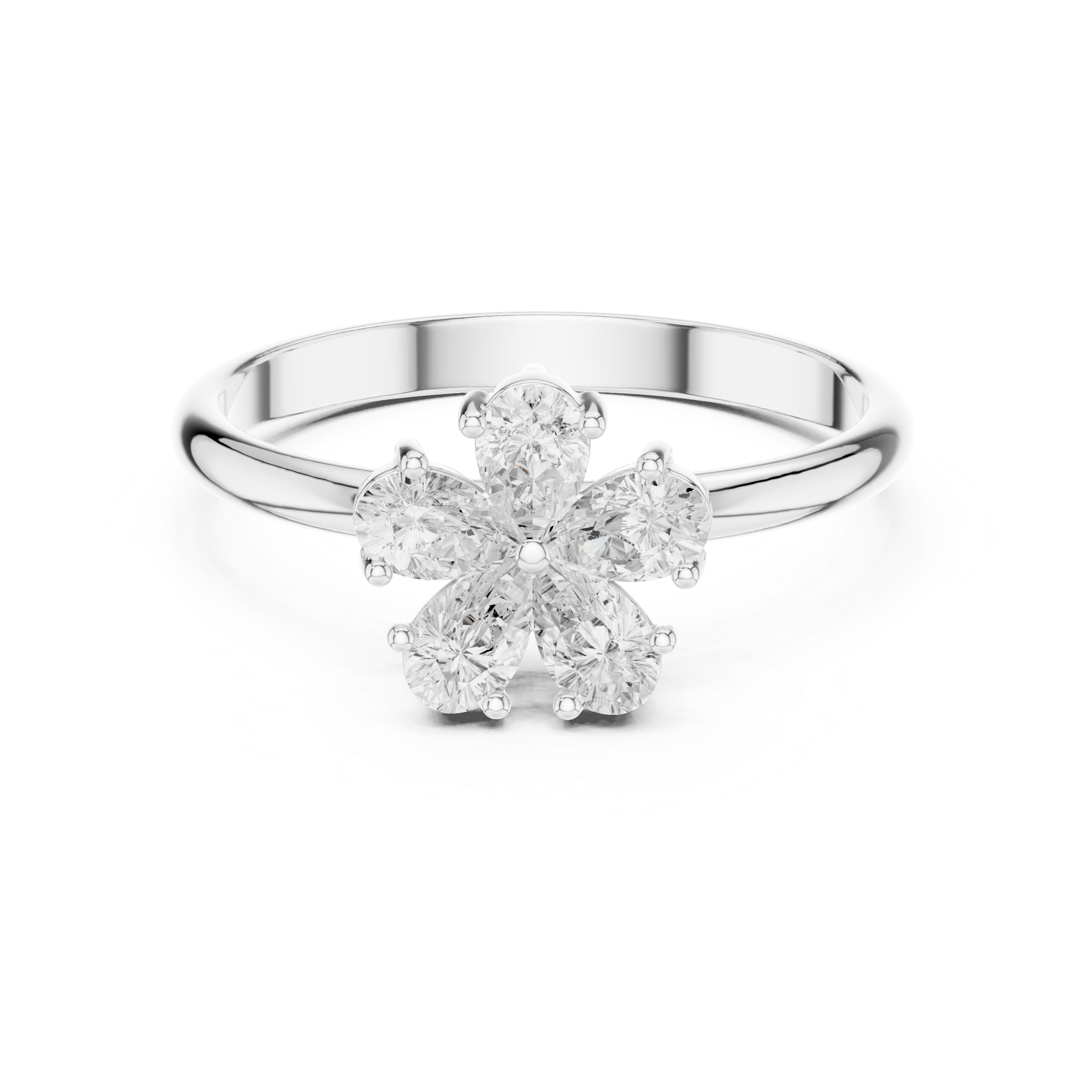 0.46 Carat Louis Vuitton Inspired Fine Moissanite Ring