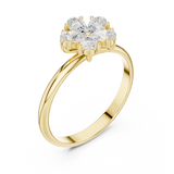 0.46 Carat Louis Vuitton Inspired Fine Moissanite Ring