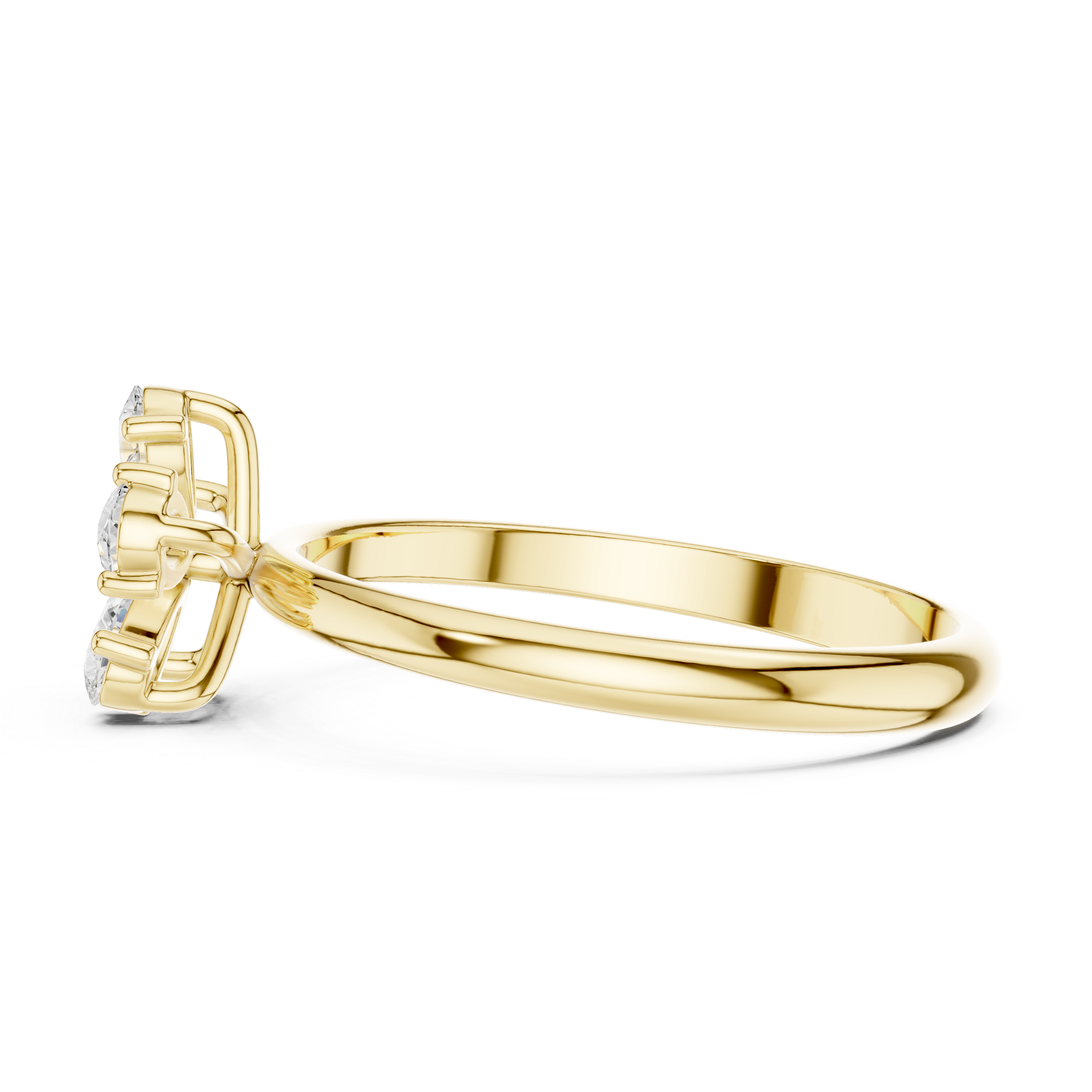 0.46 Carat Louis Vuitton Inspired Fine Moissanite Ring