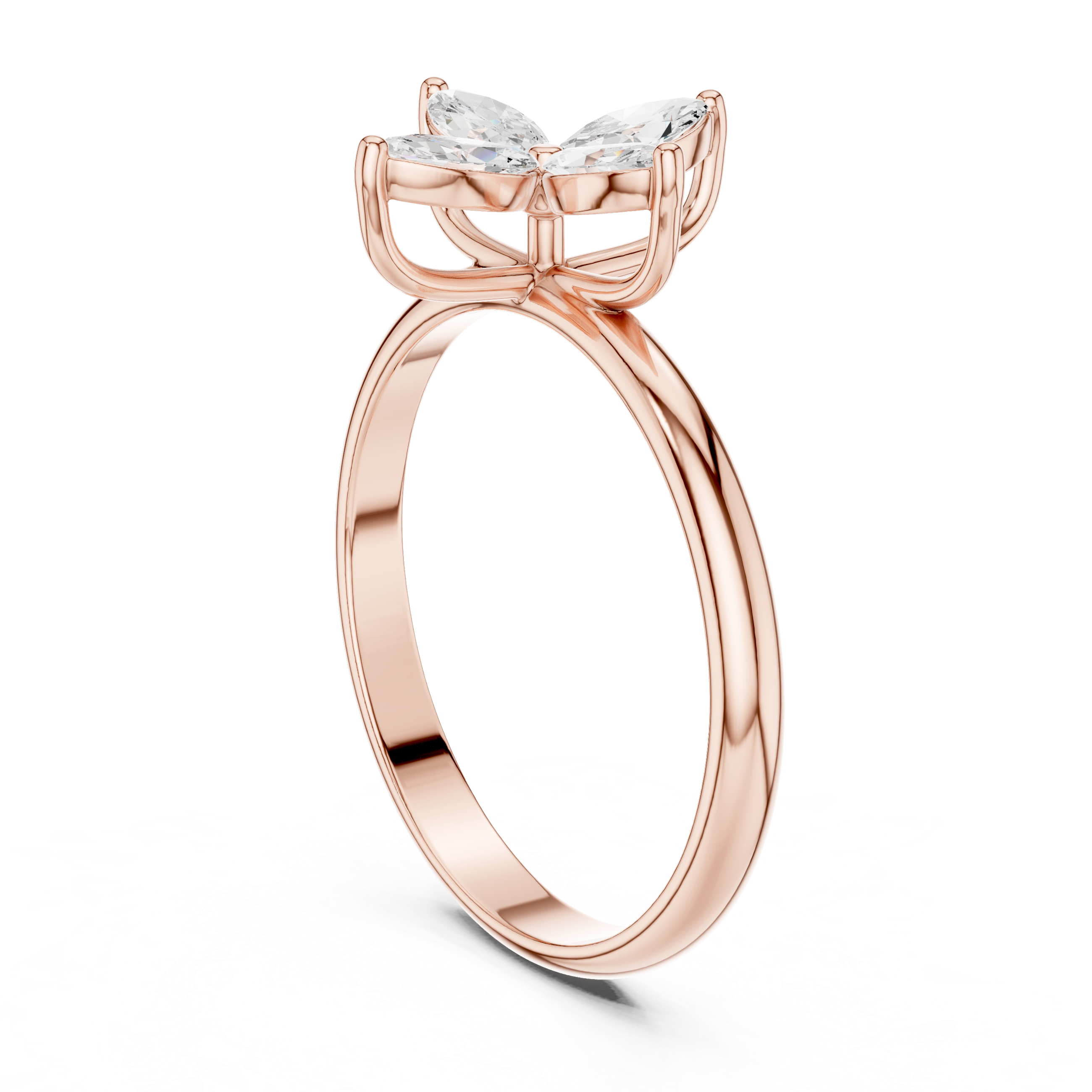 0.41 Carat Louis Vuitton Inspired Fine Moissanite Ring