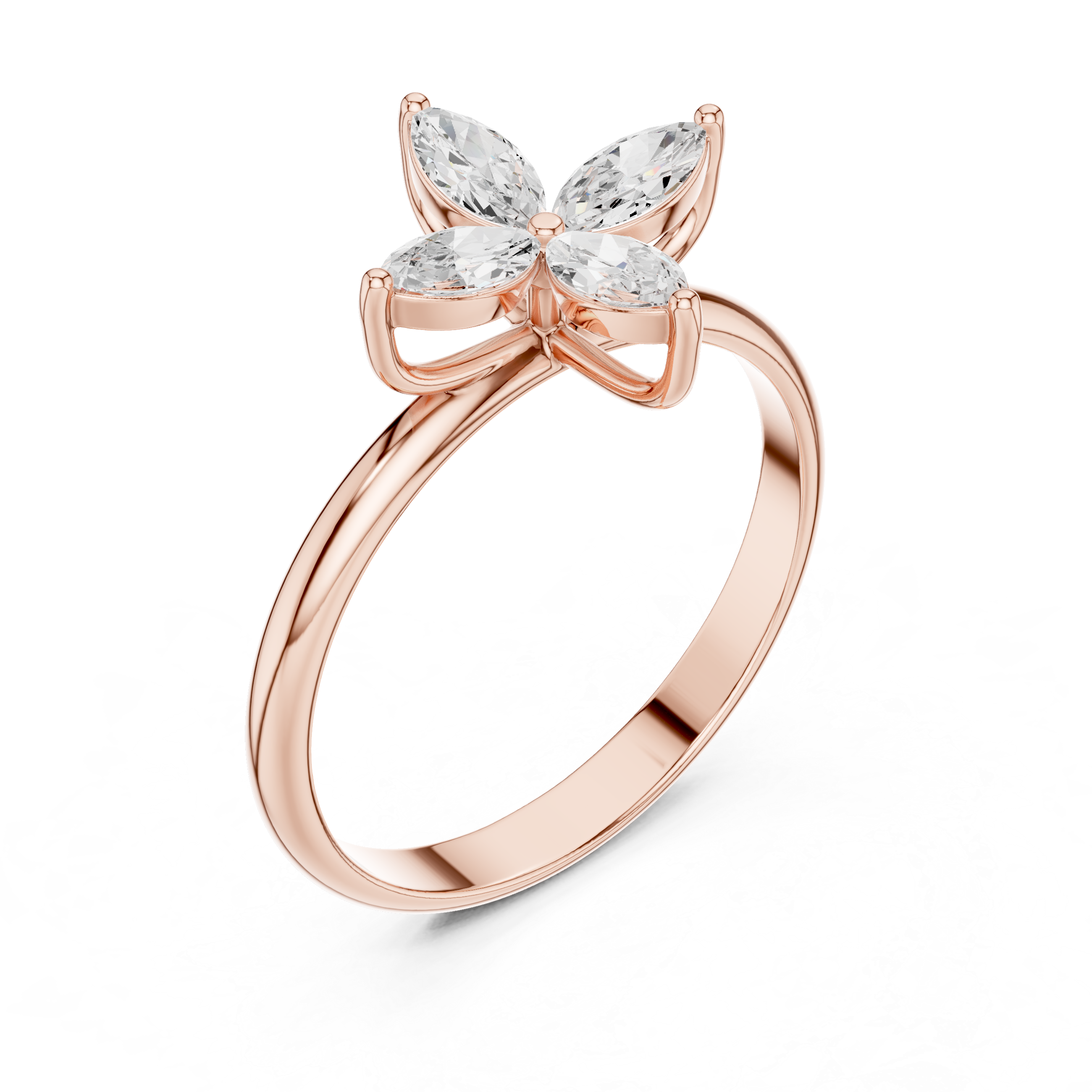 0.41 Carat Louis Vuitton Inspired Fine Moissanite Ring