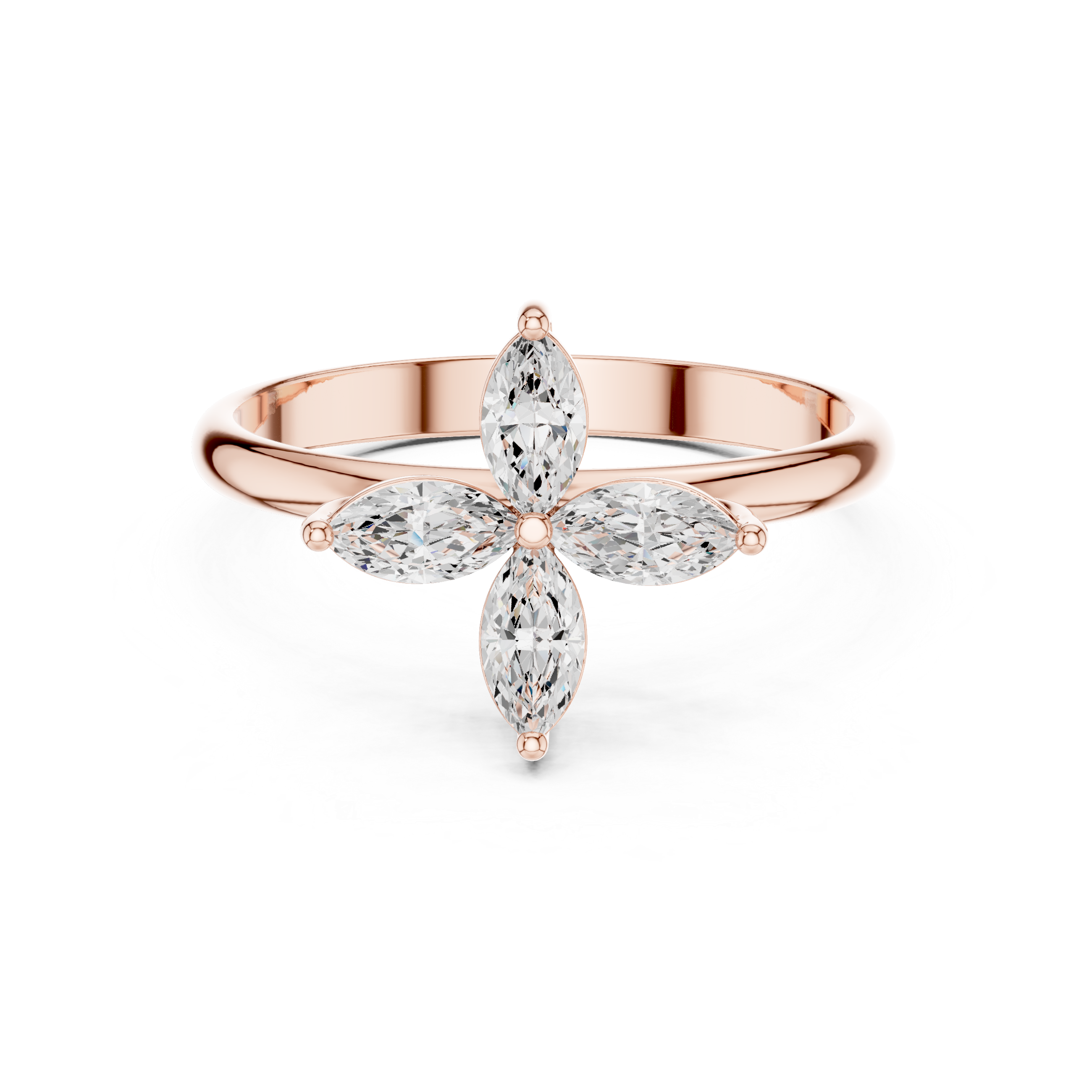 0.41 Carat Louis Vuitton Inspired Fine Moissanite Ring