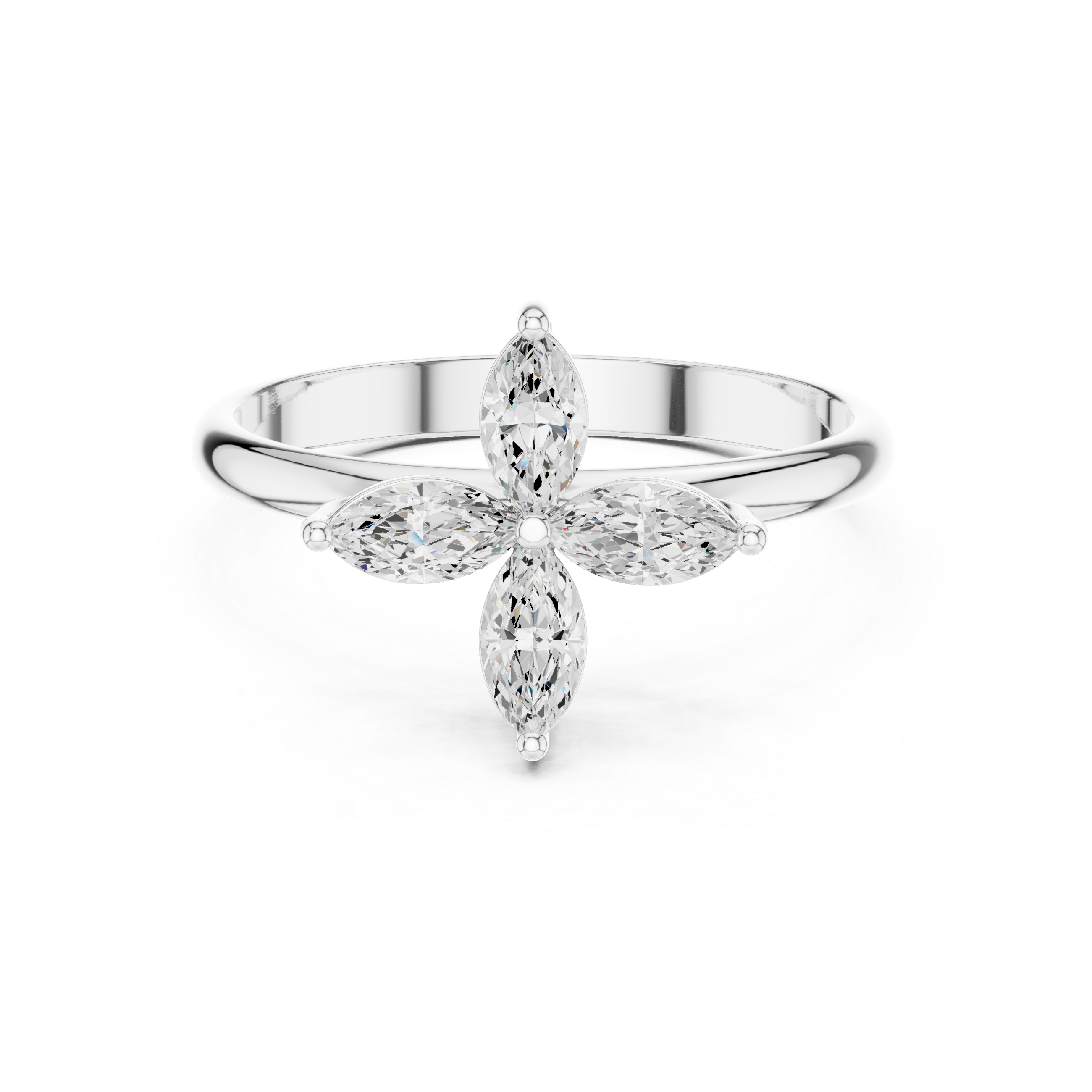 0.41 Carat Louis Vuitton Inspired Fine Moissanite Ring