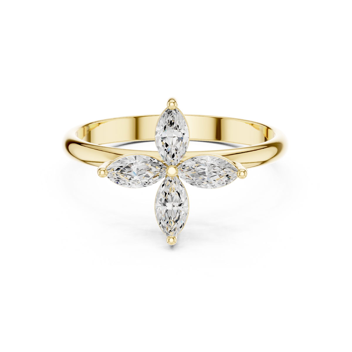 0.41 Carat Louis Vuitton Inspired Fine Moissanite Ring