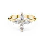 0.41 Carat Louis Vuitton Inspired Fine Moissanite Ring
